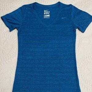 Nike Women's Short Sleeve Blue Tee Dry Fit